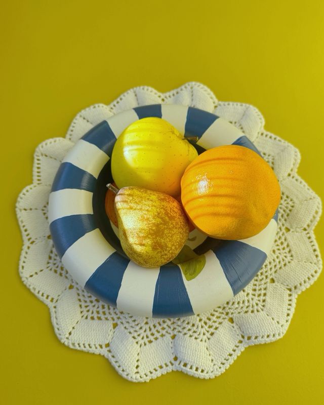 Prato “bolha” laranjas