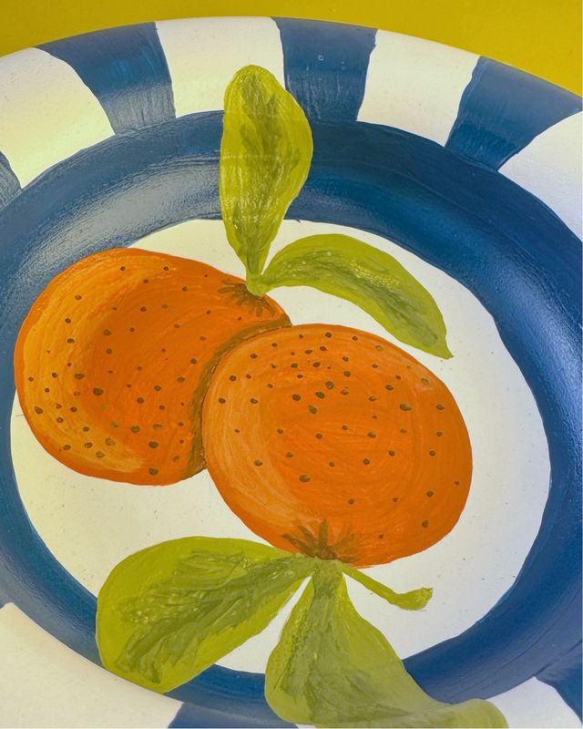 Prato “bolha” laranjas