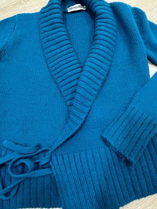 Chaqueta lana azul 