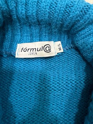 Chaqueta lana azul 