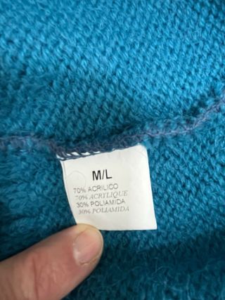 Chaqueta lana azul 