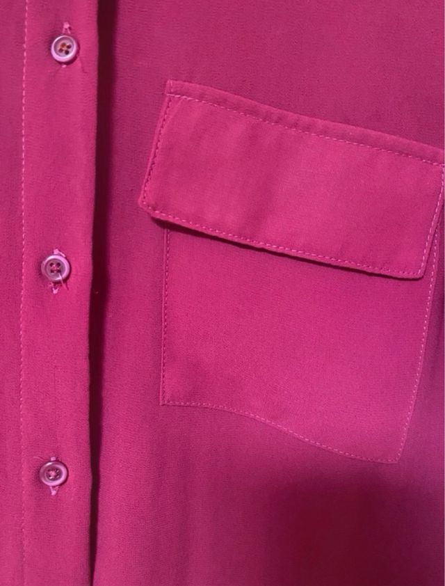 Camisa fucsia Bershka