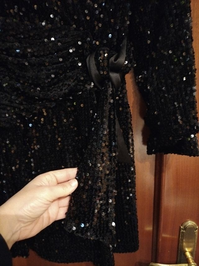 Vestido lentejuelas zara