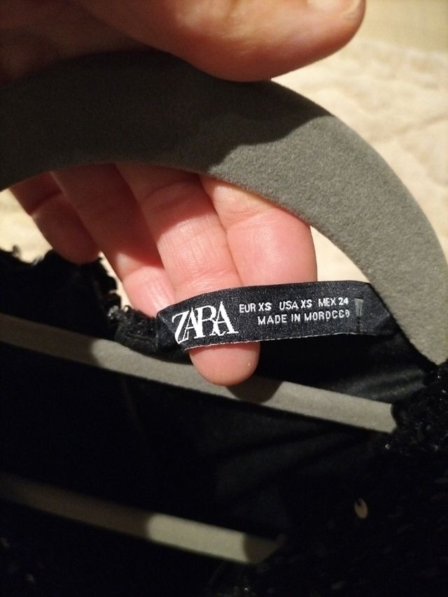 Vestido lentejuelas zara