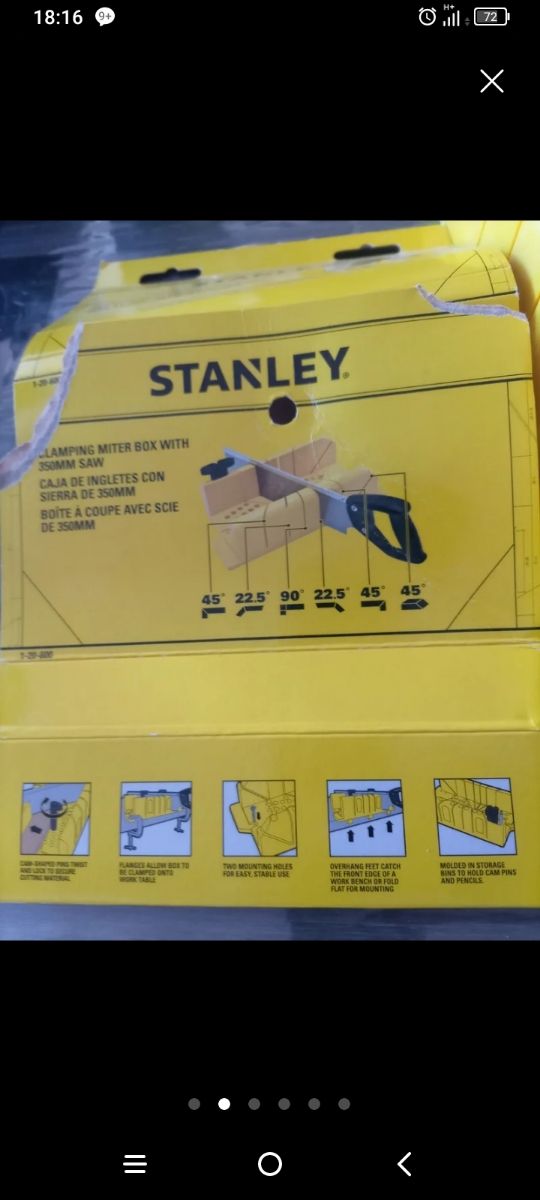 Caja de inglete con sierra de 3500mm