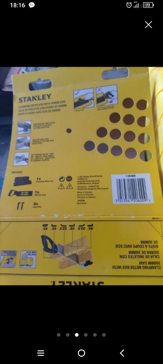 Caja de inglete con sierra de 3500mm