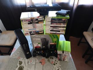 Xbox 360 live cómo nueva, 2 mandos, kinect y más!