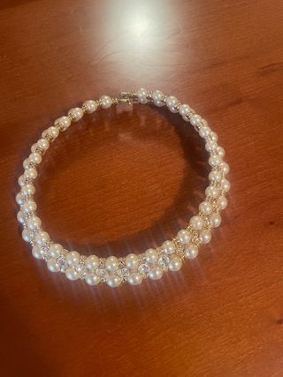Collar bisuteria perlas 