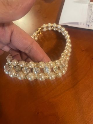 Collar bisuteria perlas 