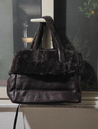 Borsa "peluche" ecologica a spalla