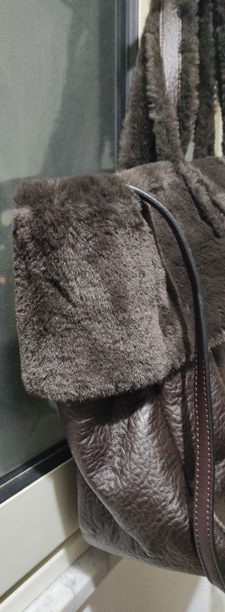 Borsa "peluche" ecologica a spalla