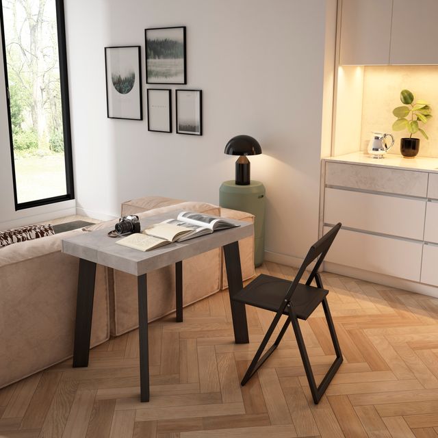 Mesa Consola extensible 262cm color cemento