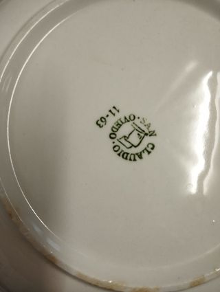 4 Platos cerámica san claudio