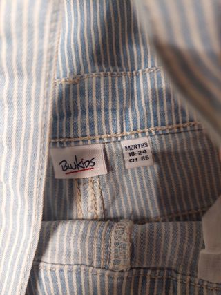 Salopette estiva 86 cm bambino