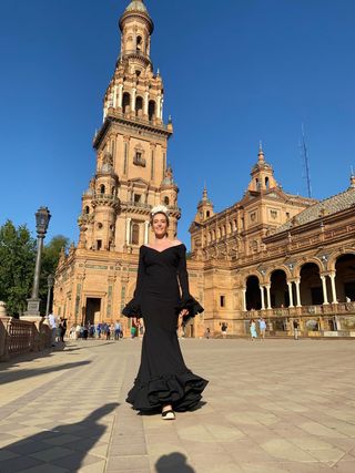 Traje vestido flamenca sevillana