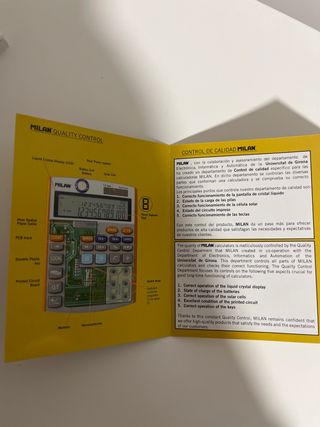 Calculadora electrónica Milan