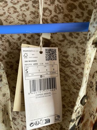 Camisa serpiente mango