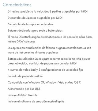 Teclado Midi M Audio Oxygen 61