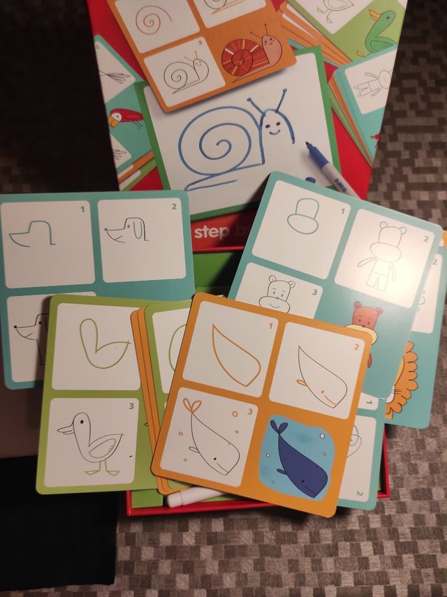 JUEGO EDUCATIVO PARA PINTAR, STEP BY STEP