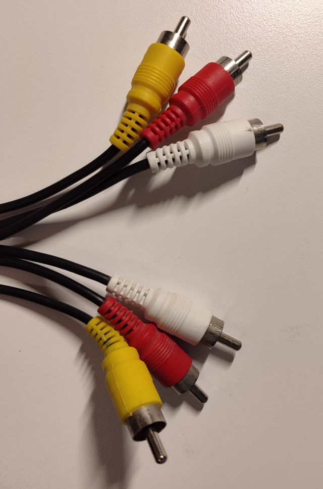 Cable de audio y video RCA 1m