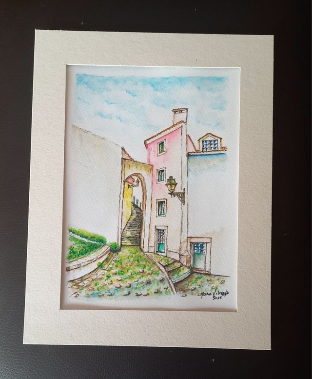 Cuadro aguarela original