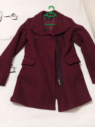 Abrigo paño Bershka