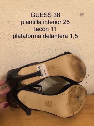 GUESS sandalias pedreria tacon 38