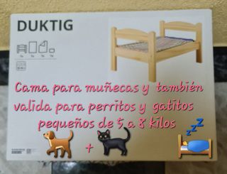 Cama de muñecas, pino multicolor