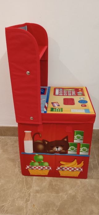 Caja almacenaje supermercado