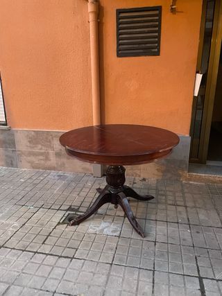 Mesa extensible circular madera 