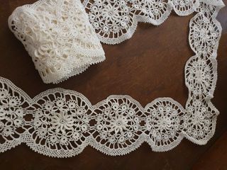 Entremeio / Rodapé - Crochet, para lençol