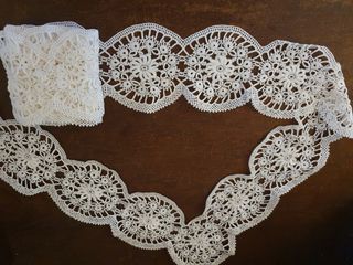 Entremeio / Rodapé - Crochet, para lençol