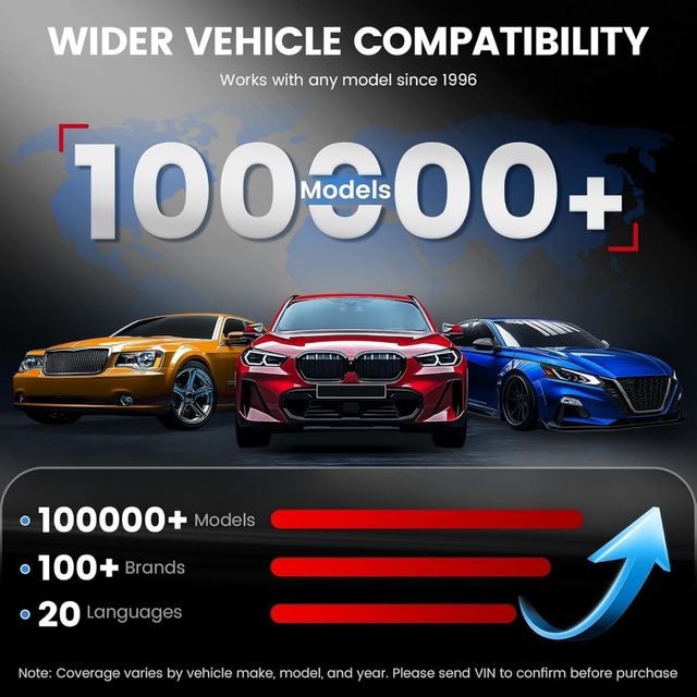 Escáner ABS SRS Lector código motor SIN ESTRENAR