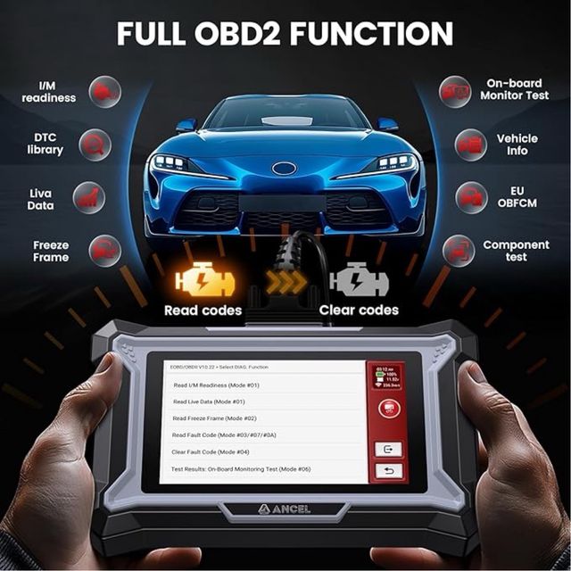 Escáner ABS SRS Lector código motor SIN ESTRENAR