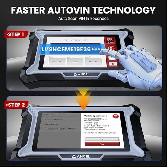 Escáner ABS SRS Lector código motor SIN ESTRENAR