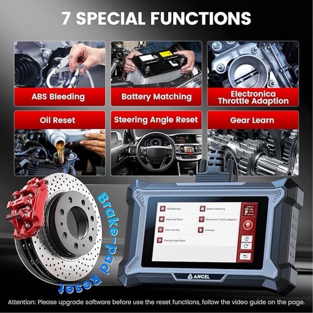 Escáner ABS SRS Lector código motor SIN ESTRENAR