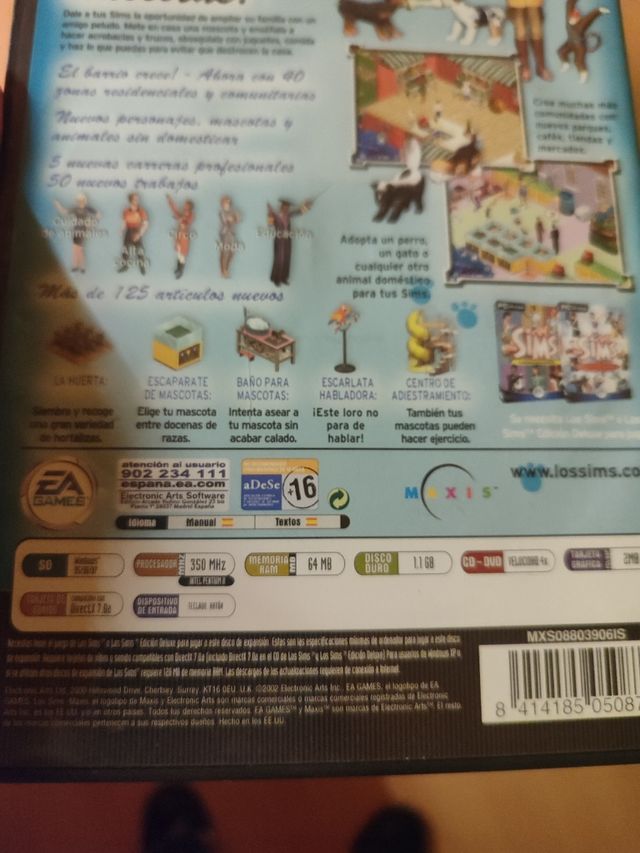 Juego PC LOS SIMS ANIMALES A RAUDALES