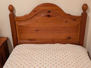 Cabecero madera cama 90