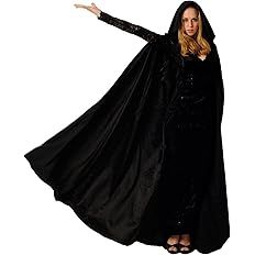 Capa con capucha negra XL