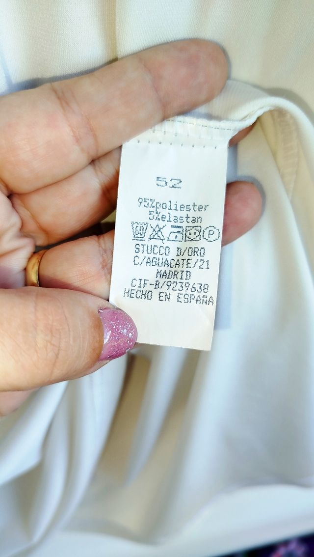 Blusa blanca mujer talla 52