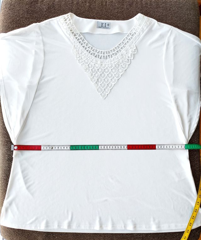 Blusa blanca mujer talla 52