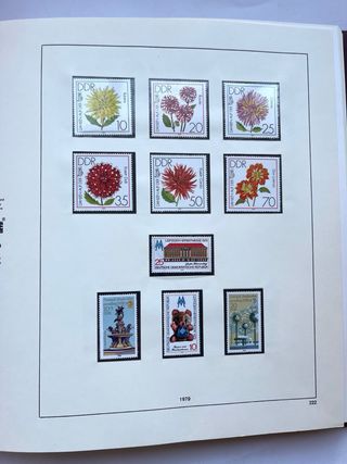 Álbum Sellos DDR 1979/1981 Doble Coleción 64 Hojas