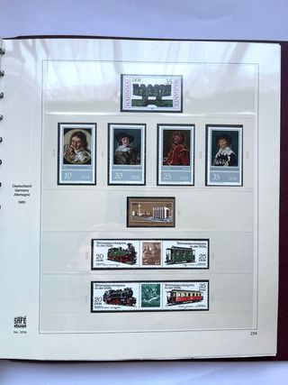 Álbum Sellos DDR 1979/1981 Doble Coleción 64 Hojas