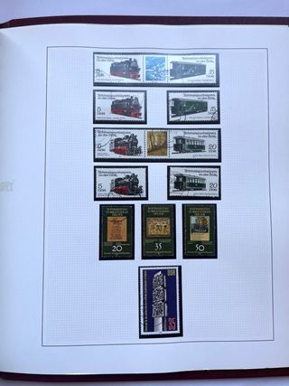 Álbum Sellos DDR 1979/1981 Doble Coleción 64 Hojas