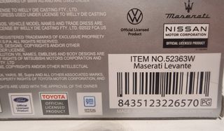 Maserati Levante a escala 1/60