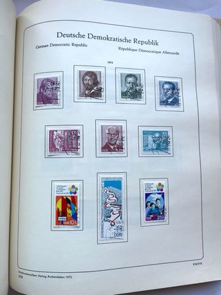 Álbum Sellos Alemani DDR 1970/1979 Años Completos