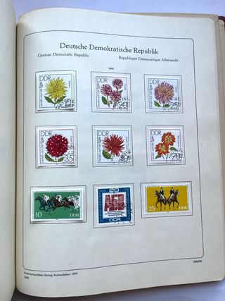 Álbum Sellos Alemani DDR 1970/1979 Años Completos