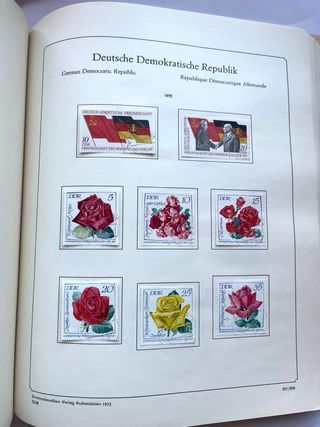 Álbum Sellos Alemani DDR 1970/1979 Años Completos