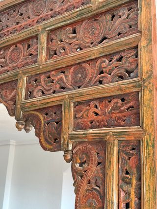 Espejo de la India puerta palacio hindú