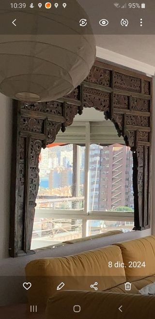 Espejo de la India puerta palacio hindú